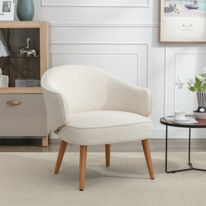 Iris Snow Accent Chair