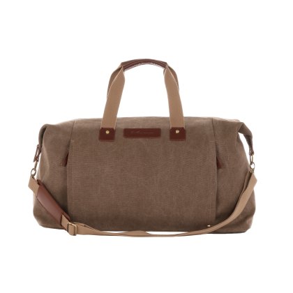 Woodbridge Large Brown Canvas Holdall