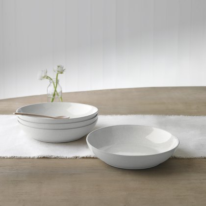 Denby Cotton White Set of 4 Pasta Bowls