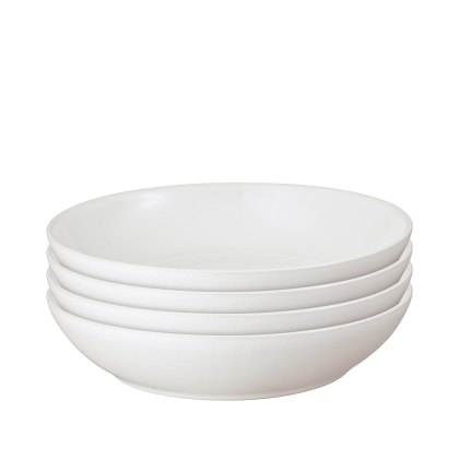 Denby Cotton White Set of 4 Pasta Bowls Denby Cotton White Set of 4 Pasta Bowls