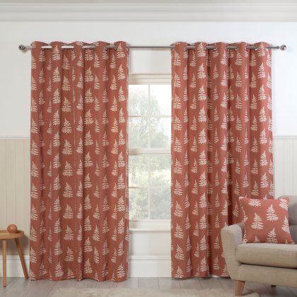Sundour Esher Terracotta Lined Curtains Sundour Esher Terracotta Lined Curtains