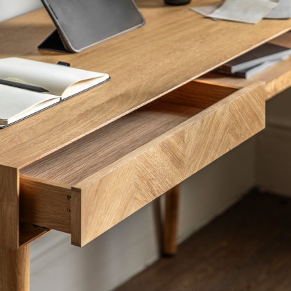Herringbone 1 Drawer Desk
