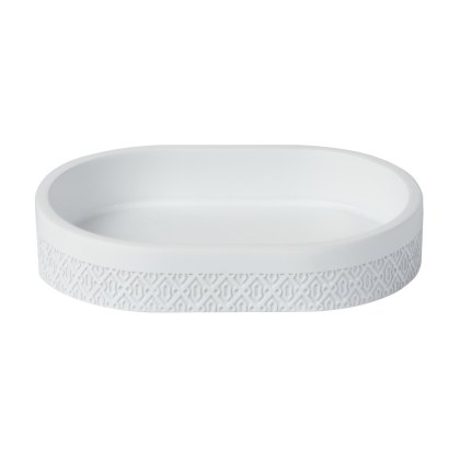 Showerdrape Chantilly White Soap Dish Showerdrape Chantilly White Soap Dish