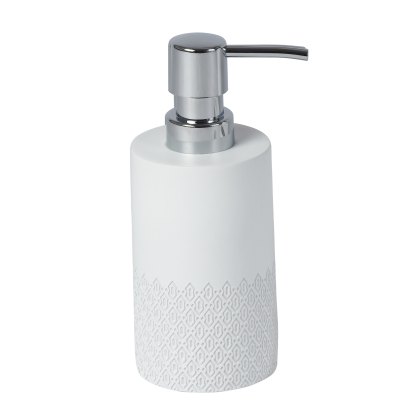 Showerdrape Chantilly White Liquid Soap Dispenser Showerdrape Chantilly White Liquid Soap Dispenser