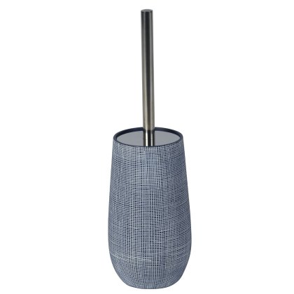Showerdrape Denim Navy Toilet Brush Showerdrape Denim Navy Toilet Brush