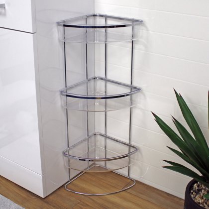Showerdrape Pure 3 Tier Corner Caddy Showerdrape Pure 3 Tier Corner Caddy