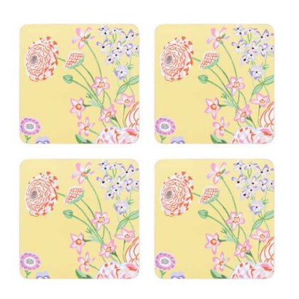 Cath Kidston Floral Fields 4 Pack of Square Coasters Cath Kidston Floral Fields 4 Pack of Square Coasters