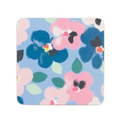 Cath Kidston Painted Pansies 4 Pack of Square Coasters