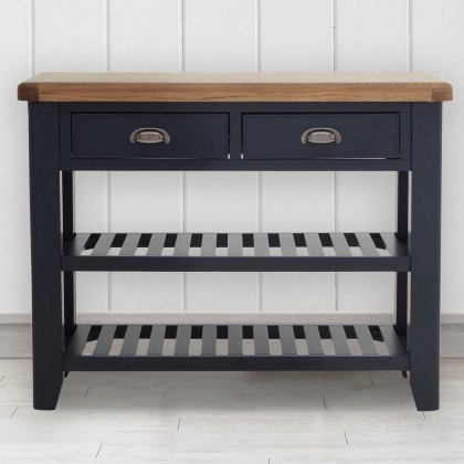 Heritage Editions Blue Console Table Heritage Editions Blue Console Table