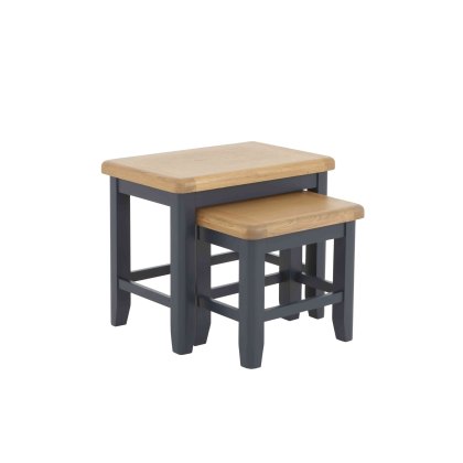 Heritage Editions Blue Nest of 2 Tables Heritage Editions Blue Nest of 2 Tables