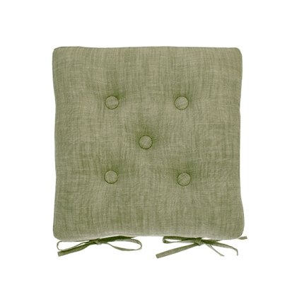 Walton & Co Chambray Olive Seat Pad and Ties Walton & Co Chambray Olive Seat Pad and Ties