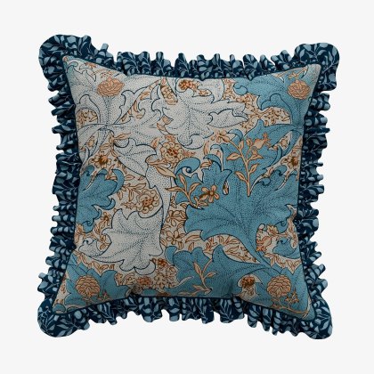 Morris x Emery Walker Bird Webb's Blue Cushion