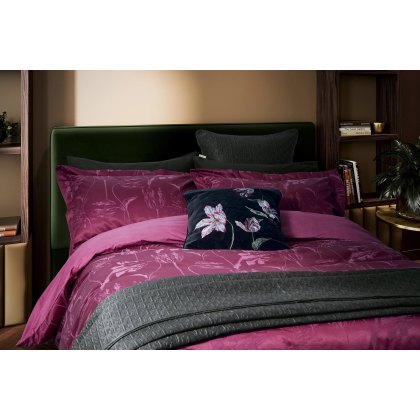 Ted Baker Tulips Jacquard Mulberry Cushion