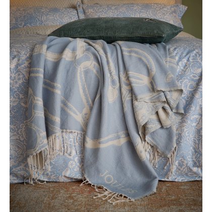 Joules Bridle Blue Throw