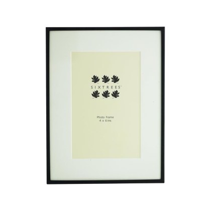 Sixtrees Park Lane Black Photo Frame