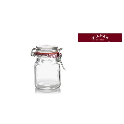 Kilner Cliptop 70ml Mini Square Spice Jar