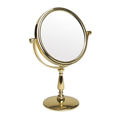 Gold Round 5x Magnifying Mirror Gold Round 5x Magnifying Mirror
