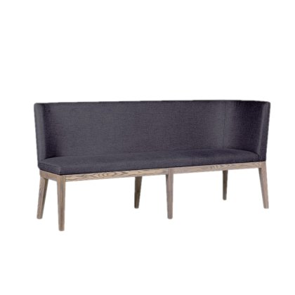Falun Dark Grey Long Corner Bench