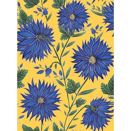 Blue Flowers Pack of 8 Blank Notecards