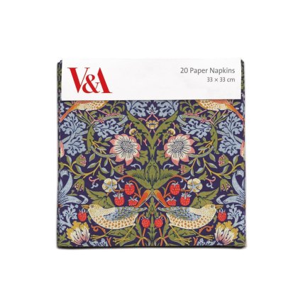 Strawberry Thief 20 Pack of Paper Napkins Strawberry Thief 20 Pack of Paper Napkins