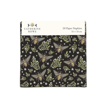 Honey Bee 20 Pack of Paper Napkins Honey Bee 20 Pack of Paper Napkins
