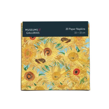 Vincent Van Gogh Vase with Twelve Sunflowers 20 Pack of Paper Napkins Vincent Van Gogh Vase with Twelve Sunflowers 20 Pack of Paper Napkins