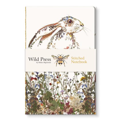 Wildflower Hare Stitched Notebook