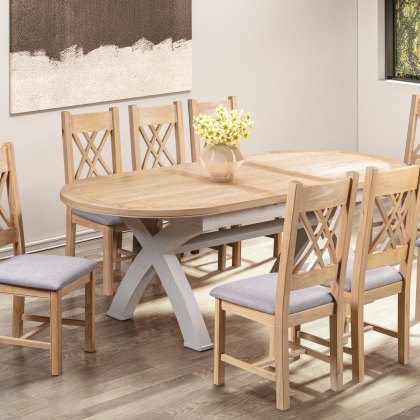 Gloucester Painted Oval Crossed Leg Dining Table Gloucester Painted Oval Crossed Leg Dining Table