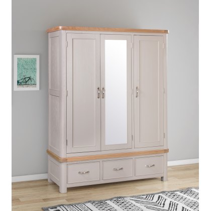 Gloucester Painted Triple Door Wardrobe Gloucester Painted Triple Door Wardrobe