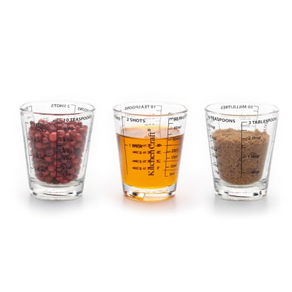 Kitchencraft Glass 50ml Mini Measures