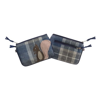 Earth Squared Tweed Applique Juliet Purse Squirrel Earth Squared Tweed Applique Juliet Purse Squirrel