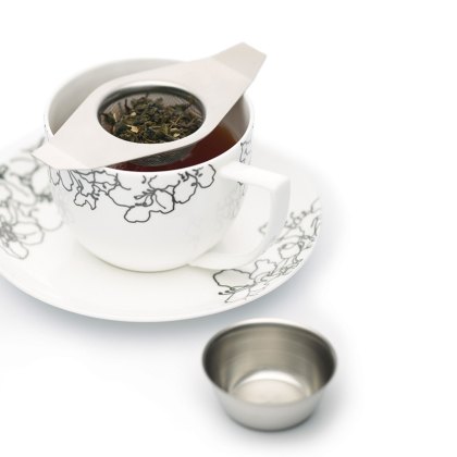 LeXpress Stainless Steel Double Handed Tea Strainer