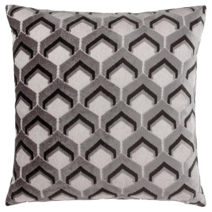 Paoletti Ledbury Grey and Black Cushion
