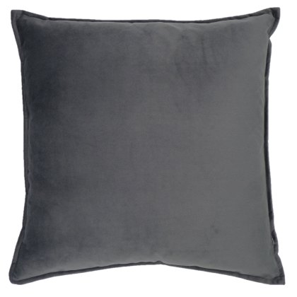 Norfolk & Co Velvet Sandhurst Cushion Steel