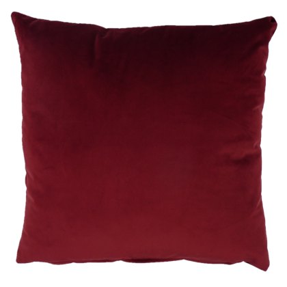 Norfolk & Co Opulence Burgundy Velvet Cushion