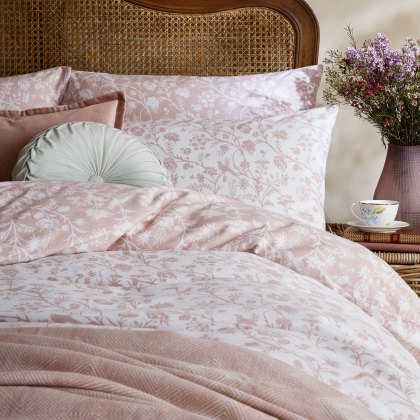 Laura Ashley Shepherds Purse Blush Pink Duvet Cover Set