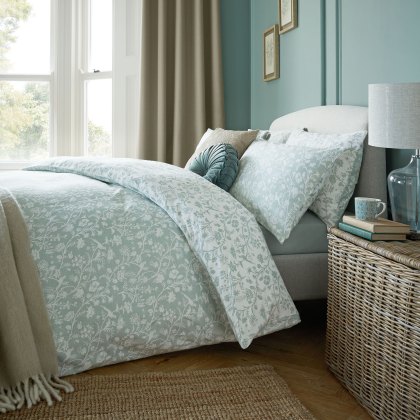 Laura Ashley Shepherds Purse Seaspray Duvet Cover Set Super King