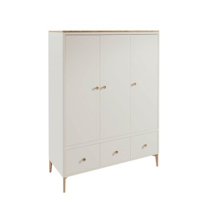 Anders Cashmere 3 Door Wardrobe