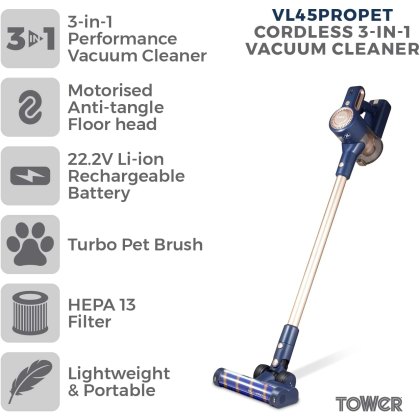 Tower VL45 Pro Pet Anti Tangle Vac Tower VL45 Pro Pet Anti Tangle Vac