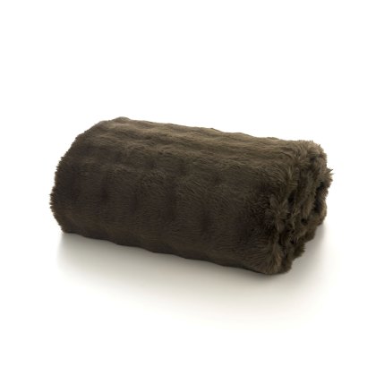 Deyongs Fernley Faux Fur Throw 200x150cm Dark Brown Deyongs Fernley Faux Fur Throw 200x150cm Dark Brown