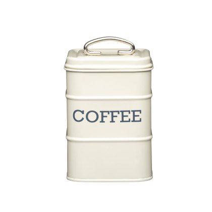 Living Nostalgia Antique Cream Coffee Canister Living Nostalgia Antique Cream Coffee Canister