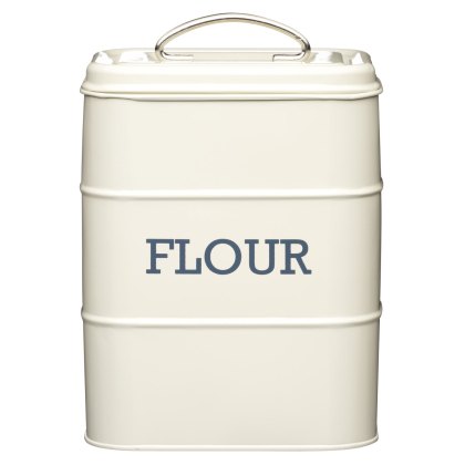Living Nostalgia Antique Cream Flour Canister Living Nostalgia Antique Cream Flour Canister
