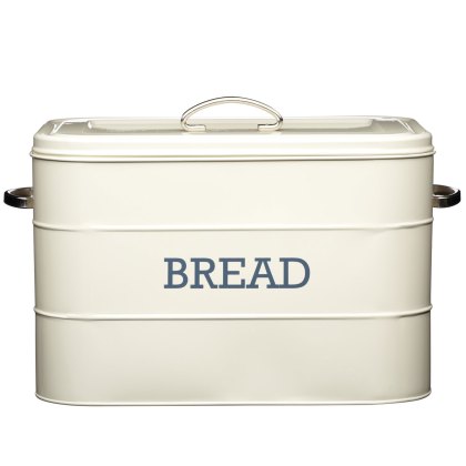 Living Nostalgia Antique Cream Bread Bin