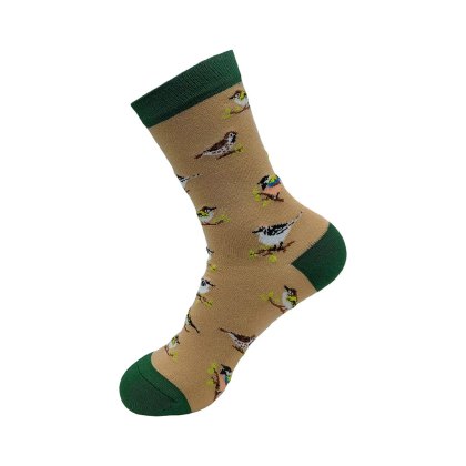 Eco Chic Beige Wild Birds Eco-Friendly Bamboo Socks Eco Chic Beige Wild Birds Eco-Friendly Bamboo Socks