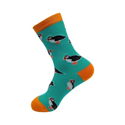 Eco Chic Blue Puffin Eco-Friendly Bamboo Socks Eco Chic Blue Puffin Eco-Friendly Bamboo Socks
