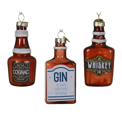 Kaemingk Ornamental Whiskey Glass Bauble Kaemingk Ornamental Whiskey Glass Bauble