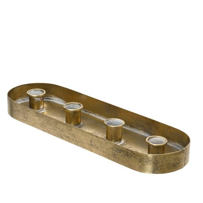 Kaemingk Iron rectangle antique candleholder Kaemingk Iron rectangle antique candleholder