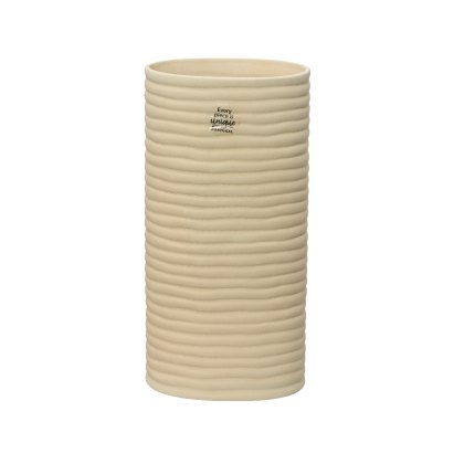 Kaemingk Beige Vase earthenware reactive glaze