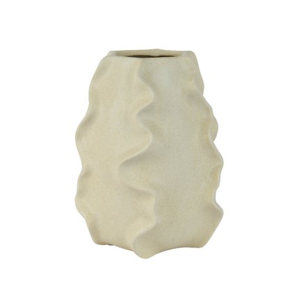 Kaemingk Cream frill design vase Kaemingk Cream frill design vase