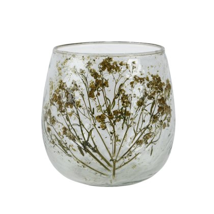 Kaemingk Tealightholder glass twig pattern